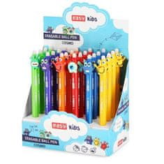 EASY Kids COSMO Gumovacie guľôčkové pero, modrá náplň, 0,7 mm, 24 ks v balení, mix vzorov