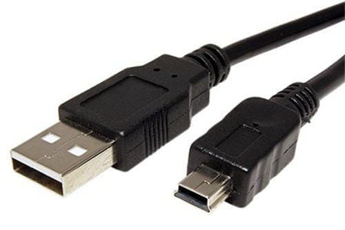 Goobay Kábel USB A(M) - miniUSB 5pin B(M), 5m, čierny
