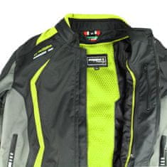 Cappa Racing Dámska moto bunda AREZZO textilní čierna/zelená L