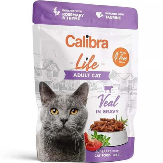 Calibra Cat Life kaps. Adult Veal in gravy 85 g