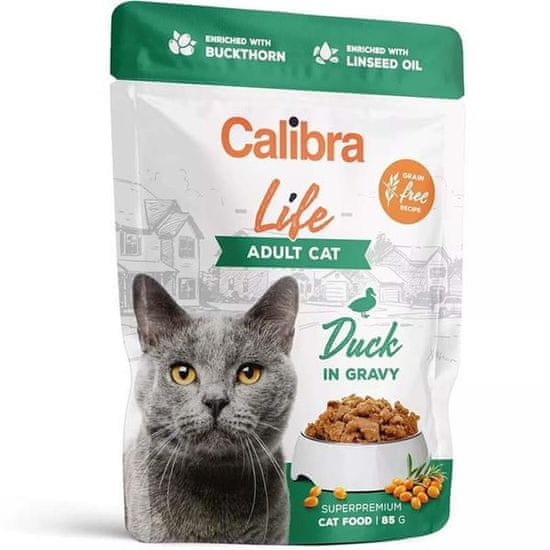 Calibra Cat Life kaps. Adult Duck in gravy 85 g