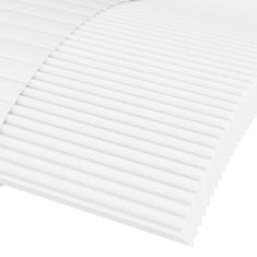 Vidaxl Penový matrac biely 90x200 cm tvrdosť H2 H3