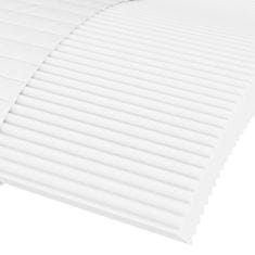 Vidaxl Penový matrac biely 200x200 cm tvrdosť H2 H3