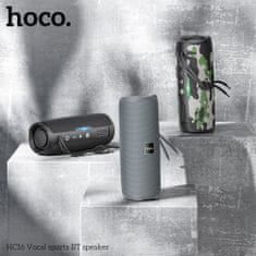 Hoco Wireless Speaker Vocal (HC16) - TWS, Waterproof, with Dual Dynamic Units 360°, Bluetooth 5.3, 10W - Camouflage