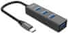 PremiumCord 5G SuperSpeed USB Hub Type C na 4x USB 3.2 Gen 1