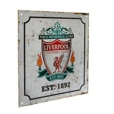 FAN SHOP SLOVAKIA Plechová ceduľa Liverpool FC, Retro Znak klubu, 23x25 cm