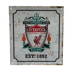 FAN SHOP SLOVAKIA Plechová ceduľa Liverpool FC, Retro Znak klubu, 23x25 cm