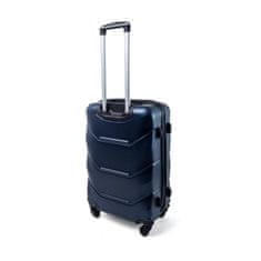 Rogal Tmavomodrá sada 4 luxusných plastových kufrov "Luxury" - veľ. S, M, L, XL