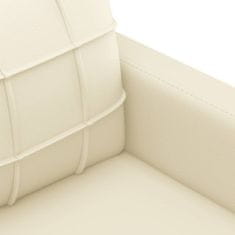 Petromila vidaXL 2-dielna sedacia súprava s vankúšmi krémová umelá koža