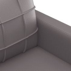 Petromila vidaXL 4-dielna sedacia súprava s vankúšmi sivá umelá koža