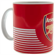 FAN SHOP SLOVAKIA Keramický Hrnček Arsenal FC, červený, farebný znak, 315 ml