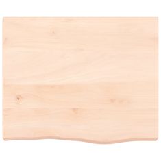 Vidaxl Stolová doska 60x50x(2-6) cm neošetrený dubový masív