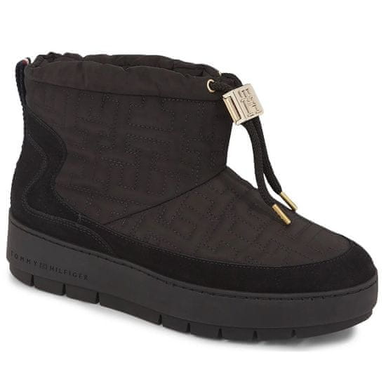 Tommy Hilfiger Snehovky čierna Tommy Monogram Snowboot