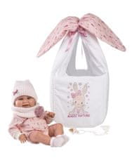 Llorens 73902 NEW BORN HOLČIČKA - realistická bábika bábätko s celovinylovým telom - 40 cm