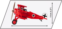 Cobi 2986 Great War Fokker Dr. Aj Red Baron, 1:32, 174 k, 1 f