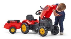 Falk šliapací traktor 2046AB X-Tractor s vlečkou a otváracou kapotou