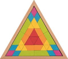 Goki Drevená mozaika Trojuholník