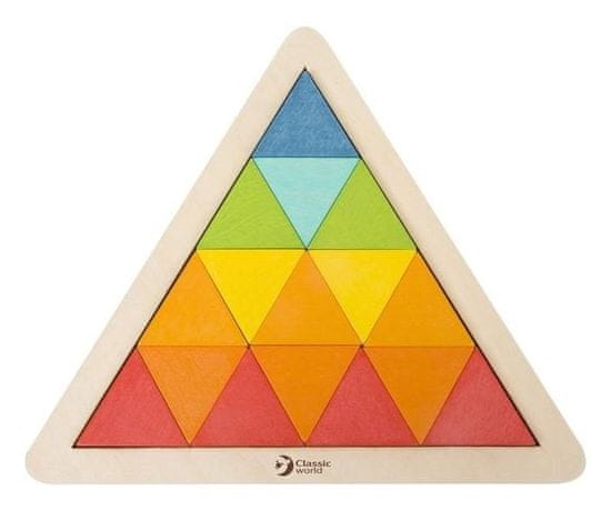 Classic world Drevená mozaika Trojuholník