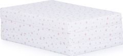 Chipolino Skladací matrac 120x60 cm White,powder stars