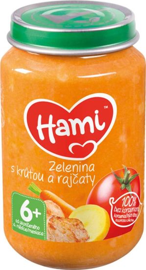 Hami Zelenina s morkou a paradajkami (200 g) - mäsovo-zeleninový príkrm