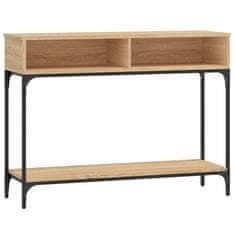 Vidaxl Konzolový stolík dub sonoma 100x39x75 cm spracované drevo