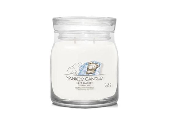 Yankee Candle Aromatická sviečka Signature sklo stredná Soft Blanket 368 g