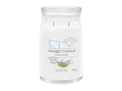 Yankee Candle Clean Cotton sviečka 567g / 2 knôty (Signature veľký)