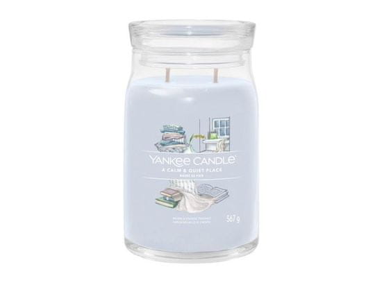 Yankee Candle A Calm & Quiet Place sviečka 567g / 2 knôty (Signature veľký)