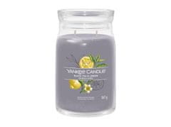 Yankee Candle Black Tea & Lemon sviečka 567g / 2 knôty (Signature veľký)