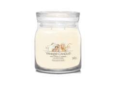 Yankee Candle Aromatická sviečka Signature sklo stredná Soft Wool & Amber 368 g