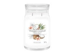 Yankee Candle Coconut Beach sviečka 567g / 2 knôty (Signature veľký)