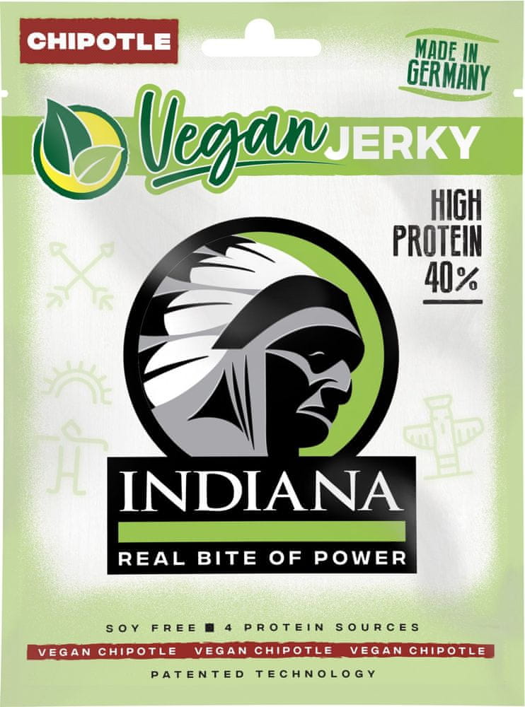 INDIANA JERKY INDIANA Vegan Jerky Hot & Sweet Chipotle 25g