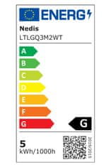 Nedis LTLGQ3M2WT - LED Stolová Lampa S Dotykovým Ovládaním | Bezdrôtová Qi Nabíjačka | 2.0 A | 10 W | Biela farba