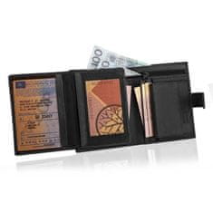 Betlewski Pánska kožená peňaženka BPM-HT-64 BLACK