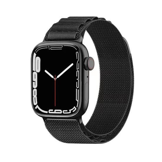 Techsuit Remienok na hodinky (W037) - Apple Watch 1/2/3/4/5/6/7/8/SE/SE 2/Ultra (42/44/45/49 mm) - čierny