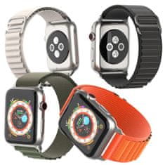 Techsuit Remienok na hodinky (W037) - Apple Watch 1/2/3/4/5/6/7/8/SE/SE 2/Ultra (42/44/45/49 mm) - čierny