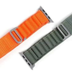 Techsuit Remienok na hodinky (W037) - Apple Watch 1/2/3/4/5/6/7/8/SE/SE 2 (38/40/41 mm) - oranžový