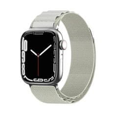 Techsuit Remienok na hodinky (W037) - Apple Watch 1/2/3/4/5/6/7/8/SE/SE 2/Ultra (42/44/45/49 mm) - Hviezdne biely