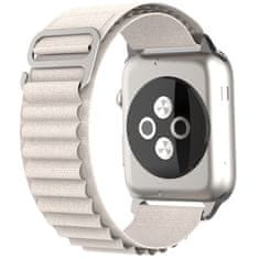 Techsuit Remienok na hodinky (W037) - Apple Watch 1/2/3/4/5/6/7/8/SE/SE 2/Ultra (42/44/45/49 mm) - Hviezdne biely