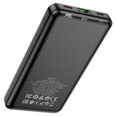 Hoco Power Bank Shell (Q9) - USB, Type-C, Lightning, Digital Display, Fast Charging, QC3.0, PD20W, 2A, 10000mAh - Black