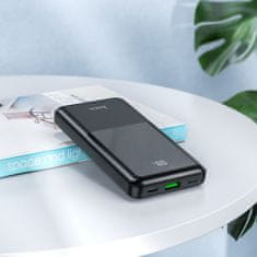 Hoco Power Bank Shell (Q9) - USB, Type-C, Lightning, Digital Display, Fast Charging, QC3.0, PD20W, 2A, 10000mAh - Black