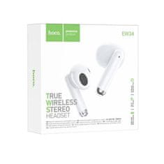 Hoco Wireless Earbuds (EW34) - TWS with Bluetooth 5.3 - White