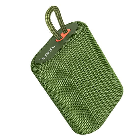 Hoco Wireless Speaker Uno Sports (BS47) - Bluetooth, FM, TF Card, TWS, 5W, 1200mAh - Army Green