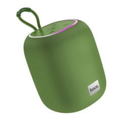 Hoco Wireless Speaker Link (HC14) - Bluetooth 5.2, FM, TF Card, USB, AUX, TWS, with RGB Lights - Spruce Green