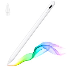 Techsuit Stylus Pen (JA04) - aktívny, hliníková zliatina, pre iPad, s nabíjacím káblom - biely