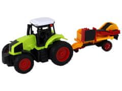 Lean-toys RC traktor na diaľkové ovládanie s prívesom 1:16