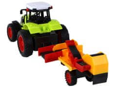 Lean-toys RC traktor na diaľkové ovládanie s prívesom 1:16