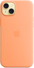Apple Silikonový kryt s MagSafe pro iPhone 15 Plus, sorbetově oranžová