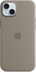 Apple Silikonový kryt s MagSafe pro iPhone 15 Plus, jílově šedá