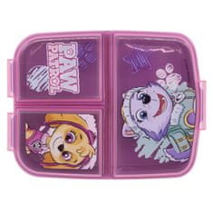 Stor Delený plastový box na desiatu PAW PATROL Pink, 74520